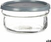 Vivalto Round Lunch Box with Lid Grey Plastic 415 ml 12 x 6 x 12 cm (24 Units) цена и информация | Toidu säilitusnõud | kaup24.ee