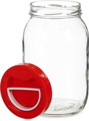 Vivalto Jar Lid with handle Red polypropylene 2 L 12 x 21 x 12 cm (6 Units) цена и информация | Посуда для хранения еды | kaup24.ee