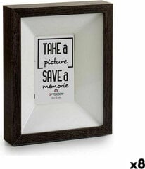 Gift Decor Wall photo frame Wood Crystal Dark brown 5 x 27,1 x 22,5 cm (8 Units) hind ja info | Pildiraamid | kaup24.ee