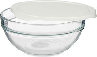 Pasabahce Round Lunch Box with Lid Chefs White 1,135 L 17,2 x 7,6 x 17,2 cm (4 Units) hind ja info | Toidu säilitusnõud | kaup24.ee