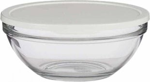 Pasabahce Round Lunch Box with Lid Chefs White 2,5 L 23,7 x 10,1 x 23,7 cm (4 Units) hind ja info | Toidu säilitusnõud | kaup24.ee