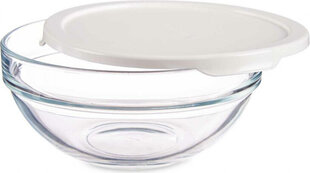 Pasabahce Round Lunch Box with Lid Chefs White 595 ml 14 x 6,3 x 14 cm (6 Units) hind ja info | Toidu säilitusnõud | kaup24.ee