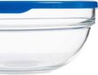 Pasabahce Round Lunch Box with Lid Chefs Blue 1,135 L 17,2 x 7,6 x 17,2 cm (4 Units) hind ja info | Toidu säilitusnõud | kaup24.ee