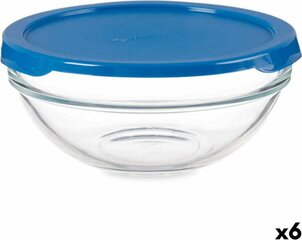 Pasabahce Round Lunch Box with Lid Chefs Blue 595 ml 14 x 6,3 x 14 cm (6 Units) цена и информация | Посуда для хранения еды | kaup24.ee