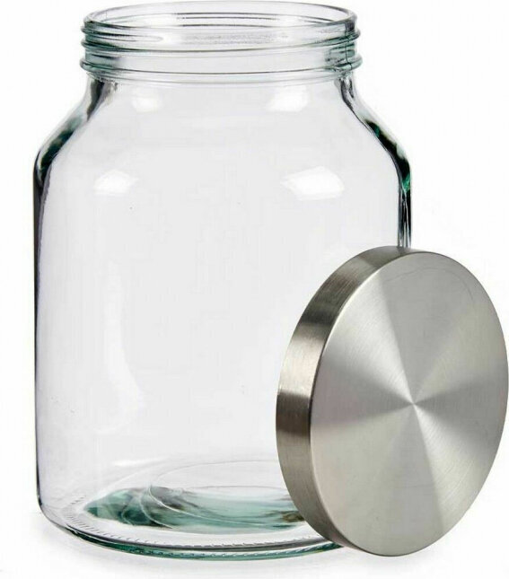 Vivalto Jar Silver Stainless steel 3 L 16 x 21,5 x 16 cm (8 Units) hind ja info | Toidu säilitusnõud | kaup24.ee