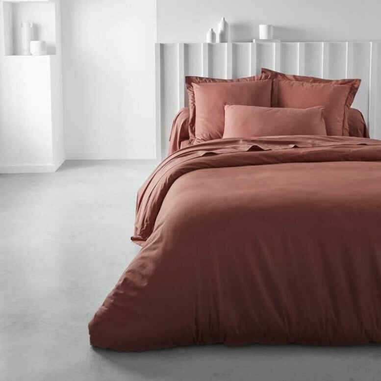 Today Fitted bottom sheet TODAY 140 x 190 cm Terracotta цена и информация | Voodilinad | kaup24.ee