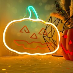 Neon PLEXI LED PUMPKIN WITH STEM orange green NNE13 Neolia цена и информация | Люстры | kaup24.ee