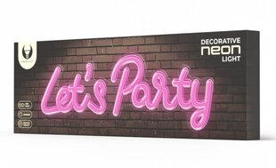 Neon PLEXI LED LET'S PARTY pink FPNE20 Forever Light цена и информация | Люстры | kaup24.ee