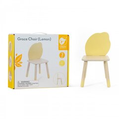 CLASSIC WORLD Pastelowe Krzesełko Grace dla Dzieci 3+ (Lemon) цена и информация | Детские столы и стулья | kaup24.ee