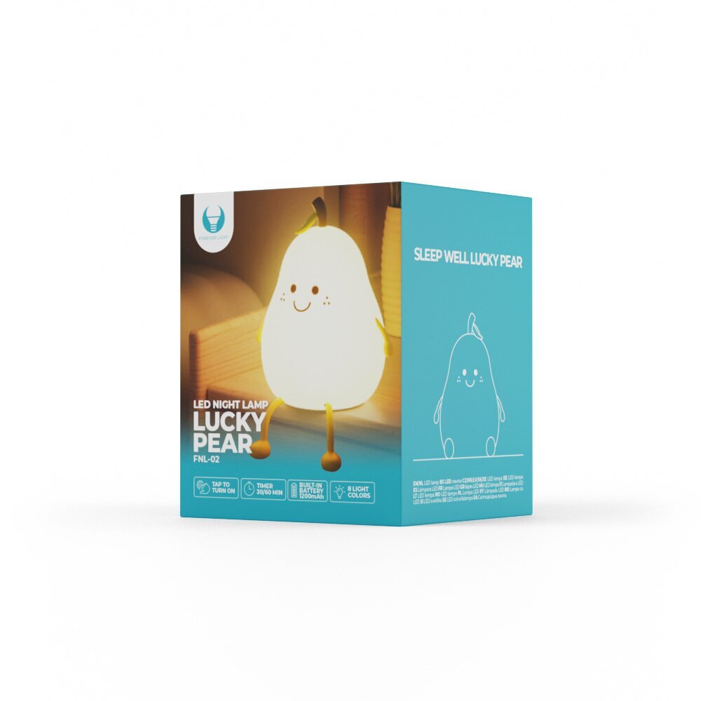 LED-lamp Lucky Pear FNL-02 multicolor silicon Forever Light hind ja info | Lastetoa valgustid | kaup24.ee