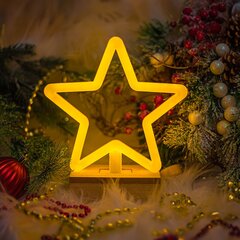 Neon Wood Stand LED STAR warm white FLNW04 Forever Light цена и информация | Люстры | kaup24.ee