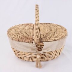 Piknikukorv Willi stripe, 40x32xH17/40cm цена и информация | Посуда для хранения еды | kaup24.ee