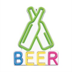 Neon PLEXI LED BEER multicolor FPNE08X Forever Light цена и информация | Люстры | kaup24.ee