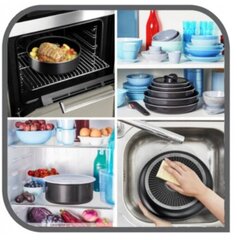 Tefal pottide ja pannide komplekt Ingenio Easy Cook'N Clean L1539443 L1539143, 7 tükki цена и информация | Кастрюли, скороварки | kaup24.ee