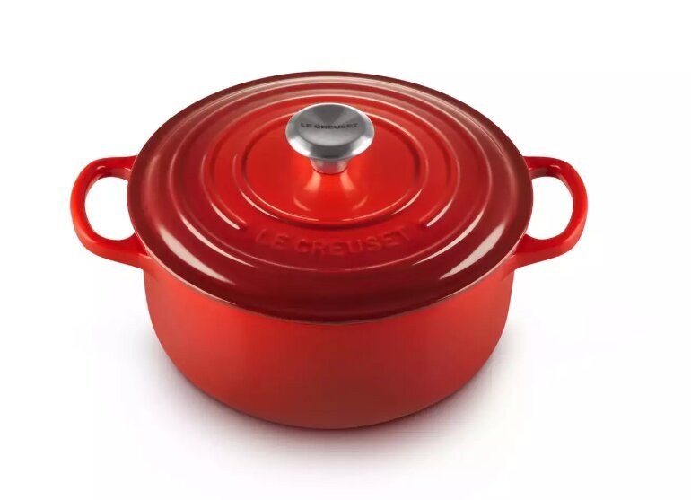 Le Creuset Signature Roaster round 22cm cherry red (21177220602430) hind ja info | Köögitarbed | kaup24.ee