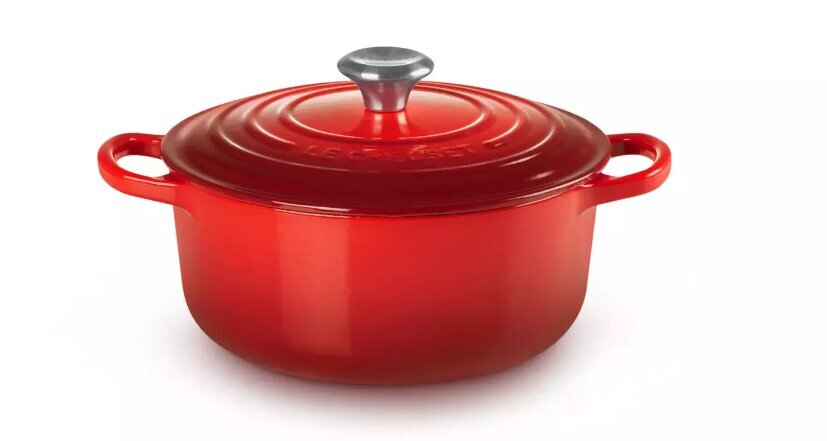 Le Creuset Signature Roaster round 22cm cherry red (21177220602430) hind ja info | Köögitarbed | kaup24.ee