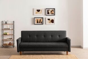 3 vietų sofa-lova Hiko - Dark Grey hind ja info | Diivanid ja diivanvoodid | kaup24.ee