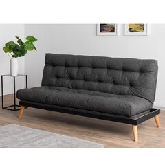 3 vietų sofa-lova Saki - Dark Grey hind ja info | Diivanid ja diivanvoodid | kaup24.ee