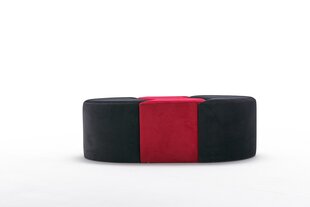 Pouffe Alya Puf - Black, Red hind ja info | Kott-toolid, tumbad, järid | kaup24.ee