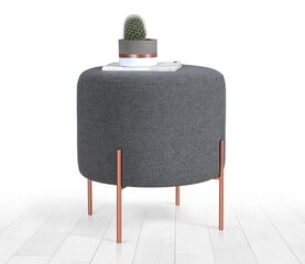 Pouffe Copper 47 - Dark Grey цена и информация | Кресла-мешки и пуфы | kaup24.ee