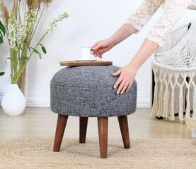 Pouffe Deff - Grey цена и информация | Кресла-мешки и пуфы | kaup24.ee