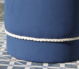 Pouffe Bozcaada v3 - Blue, White цена и информация | Кресла-мешки и пуфы | kaup24.ee