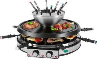 ProfiCook 2in1 Raclette Grill & Fondue Set PC RG|FD 1245 (black|silver) цена и информация | Cковородки | kaup24.ee