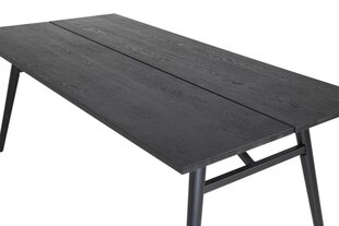 Pikendatav söögilaud Sleek 195/280×95 cm, must hind ja info | Köögi- ja söögilauad | kaup24.ee