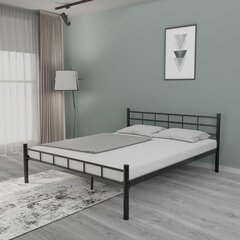 Dviguba lova K70 - Black (160 x 200) цена и информация | Кровати | kaup24.ee