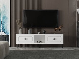 TV stalas Vonte - White, Silver hind ja info | TV alused | kaup24.ee