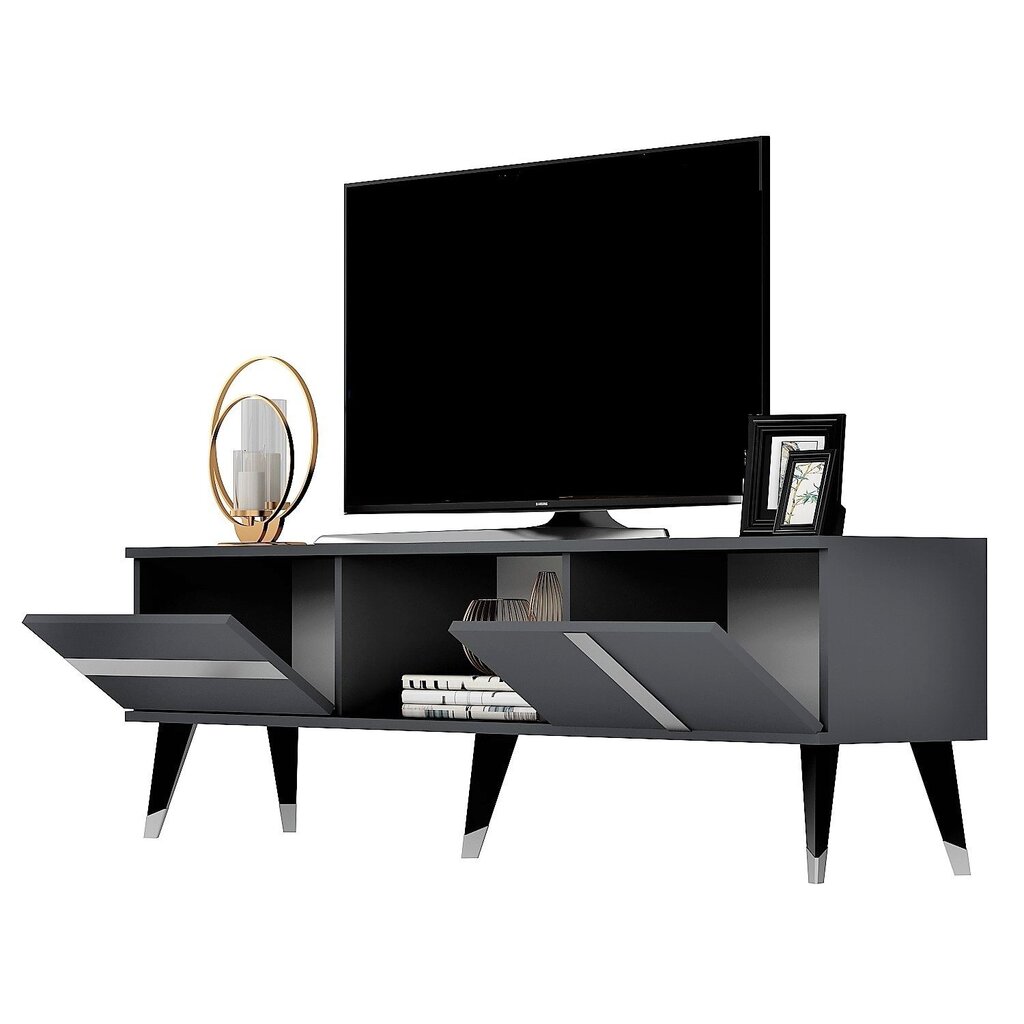 TV stalas Vania - Anthracite, Silver hind ja info | TV alused | kaup24.ee