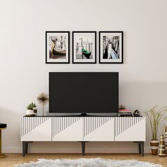 TV stalas Draw - White, Black Marble цена и информация | Тумбы под телевизор | kaup24.ee