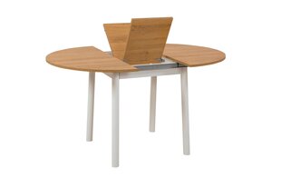 Išplečiamas valgomojo stalo ir kėdžių rinkinys (3 vienetai) Oliver - Oak, White hind ja info | Köögimööbli komplektid | kaup24.ee