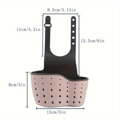 '1 шт. многофункциональная силиконовая подставка для губки для раковины с регулируемым плечевым ремнем ' цена и информация | Столовые и кухонные приборы | kaup24.ee