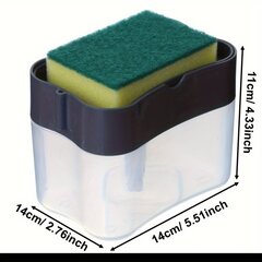 'Automatic adzalẽ dispenser dzodoƒe sponge holder kple press button ' hind ja info | Köögitarbed | kaup24.ee