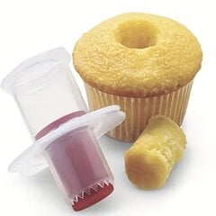 'Korduvkasutatav plastikust Cupcake Core varbkolb - 1 tk. Lihtne kasutada koogikeste täitmise tööriist maitsvate roogade jaoks' hind ja info | Köögitarbed | kaup24.ee