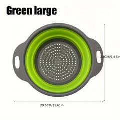 '1/2pcs collapsible colanders folding strainers colander gotagome blɔ awu foldable silicone nuɖaƒe drop funnel sɔ ŋutɔ na drain pasta' hind ja info | Köögitarbed | kaup24.ee