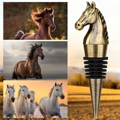 '1 tk Horse Headi veinikork (1,1"x3,9") metallist šampanjapudeli sulgur Joogi säilitusaine Elegantne baaritarviku kodukaunistus' hind ja info | Köögitarbed | kaup24.ee