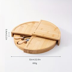 '1 ɖo bamboo cheese board kple cheese hɛ ɖoɖo' hind ja info | Lõikelauad | kaup24.ee