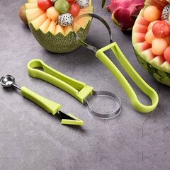 '1 komplekt 10,16 cm1 roostevabast terasest puuviljapallide komplekt Melon Scooper Korduvkasutatav arbuusilusikas Creative Fruit Carver Arbuusi lusikas Puuviljasüdamike eemaldaja Köögitööriistad Köögividinad Kööginõud' hind ja info | Köögitarbed | kaup24.ee