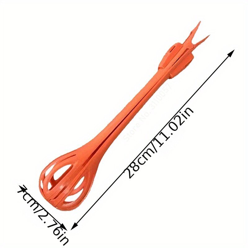 '1 tk Multifunktsionaalne 3-in-1 munavahustaja piimasegisti pasta-pastatangid Käsitsi toidutangid Munavalgeeraldaja küpsetustööriist Kooremikser Salatiriist Köögividinad 27,99 cm × 7,01 cm' цена и информация | Köögitarbed | kaup24.ee