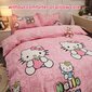 Hello kitty laste voodipesukomplekt, 180x220 cm, 4 osa цена и информация | Beebide ja laste voodipesu | kaup24.ee