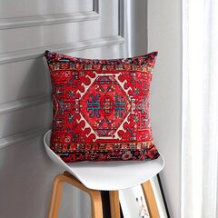 '4-osaline Oriental Ikat padjakatte komplekt Bohemian padjakatted Geometric Kilim Home Decor 4-osa Oriental Ikat padjakatte komplekt dekoratiivsed padjad Diivani padjakatted Värvilised punased tribal padjakatted (v.a padja südamik)' hind ja info | Voodipesu | kaup24.ee