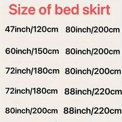 'Комплект юбок для кровати макраме из 3 предметов (юбка для кровати * 1 + наволочка * 2' цена и информация | Постельное белье | kaup24.ee