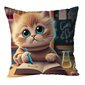 '1pc vivi cat nufiala sukuxɔ me nuƒoƒo pillow case' цена и информация | Dekoratiivpadjad ja padjakatted | kaup24.ee