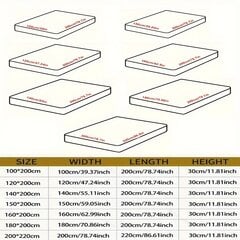 '1 tk kaasaegne minimalistlik veekindel ühevärviline madratsikate – 100 GSM vastupidav ja turvaline kodu magamistoa sisekujundus, mida on lihtne elastsete servadega kinnitada' hind ja info | Voodipesu | kaup24.ee