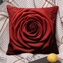 '1 tk Red Rose Heart padja kate Ruumi sisekujundus Magamistoa sisustus Diivan Autodekoor 45x45cm Tõmblukk Kahepoolne trükkimine Ilma Padjapüürita' hind ja info | Voodipesu | kaup24.ee