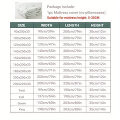 '1pc 100% bamboo fiber tsi mattress ametakpɔla (250gsm)' hind ja info | Voodilinad | kaup24.ee