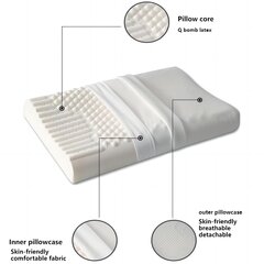 '1 подушка из натурального латекса' цена и информация | Подушки | kaup24.ee