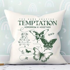 '1tk Temptation Tomorrow X Together Pattern Sametine padjakate KPOP fännidele kingitus Tõmblukuga kate Elutoa diivanid ilma padjavaheta Naljakad loosungid Viska padjakate Kodu soojendav kingitus' hind ja info | Voodipesu | kaup24.ee